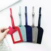 Suitcase Identifier Label Baggage PU Leather Boarding Bag Tag Name ID Address Holder Accessorie Travel Luggage Tag For Women Men