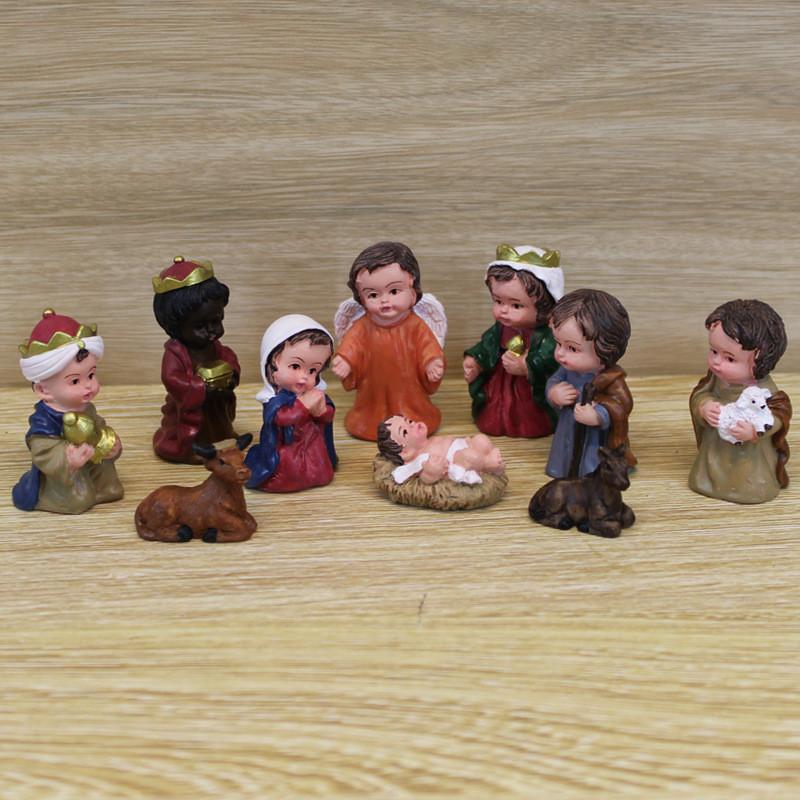 Model Doll Simulated Birth Jesus Figurine Micro Landscape Decoration Garden