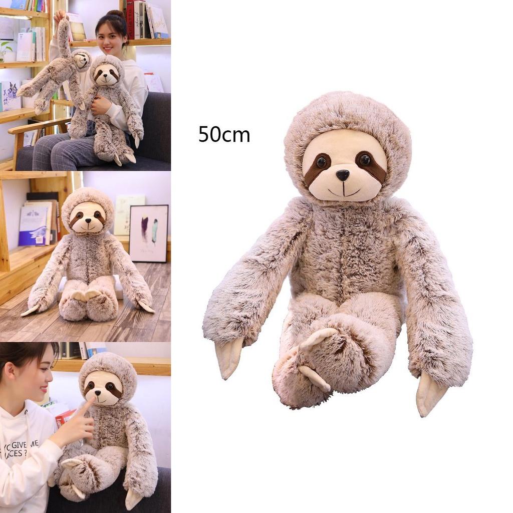 Adorable 50/70cm Sloth Plush Stuffed Toy Animal Soft Doll Perfect For Kids Gifts