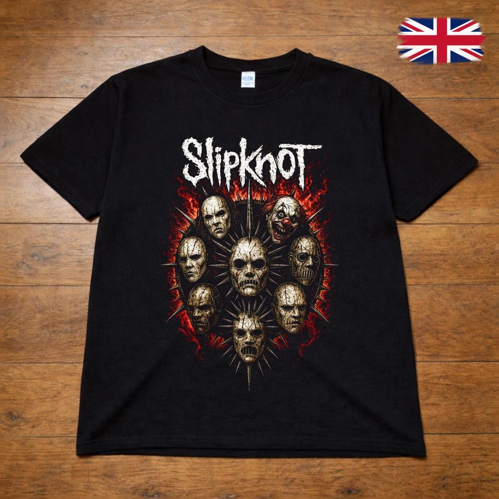 Slipknot Mask Graphic TShirt Heavy Metal Band Black Tee Adults Kids 2XL