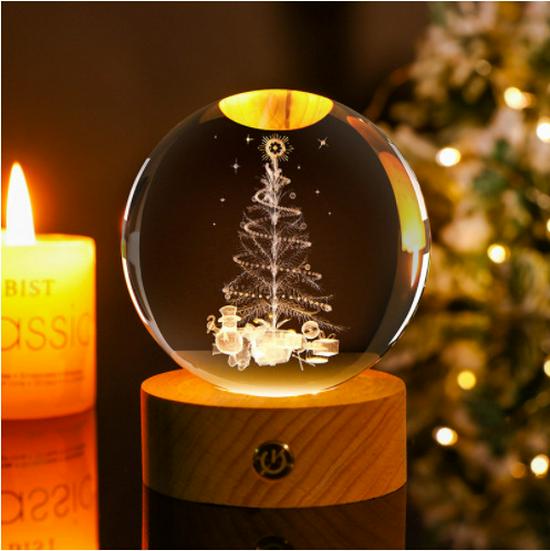 Galaxy Crystal Ball Starry Night Light: Elegant Tabletop Decoration and Perfect Gift for Birthdays or Valentine's Day.