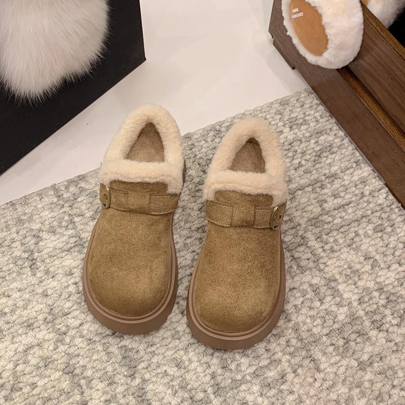 Women's Fashion Lightweight Winter Warm Snow Boots with Plush Lining, Slip-Resistant and Durable Casual Outdoor Cotton Boots