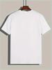 2025 new Summer mens shortsleeved Tshirt mens loose round neck bottoming trend white casual new boys short Tshirt