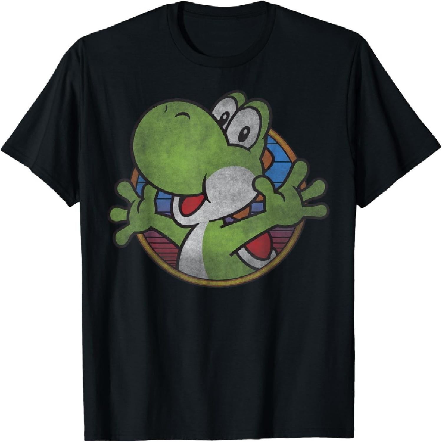 Футболка с логотипом-кругом Super Mario Yoshi Color Fade S