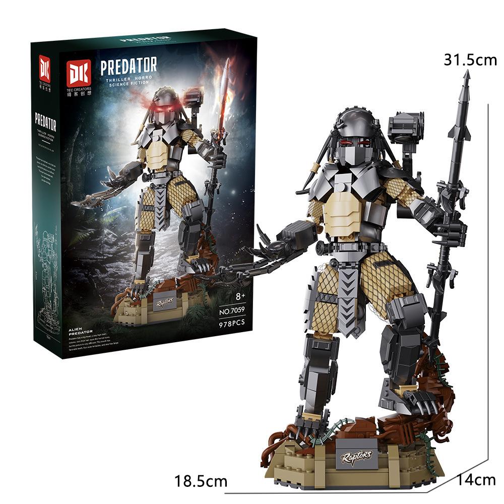 Xenomorph&The Predators Toy Lega Building Blocks Alien Vs. Predator Figure The Yautja&Alien Character Model Toys for Gifts
