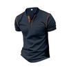 2024 Men's Quick-Dry Solid Color Polo Shirt: Summer Fashion with Turn-Down Collar