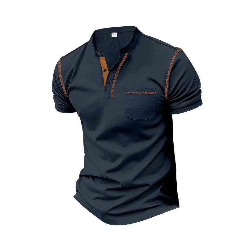 2024 Men's Quick-Dry Solid Color Polo Shirt: Summer Fashion with Turn-Down Collar