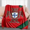 Decke mit Wappen der Portugiesischen Fußballföderation Geeignet für Sofas, Betten, Büros und Camping - Perfektes Geschenk für Halloween Weihnachten