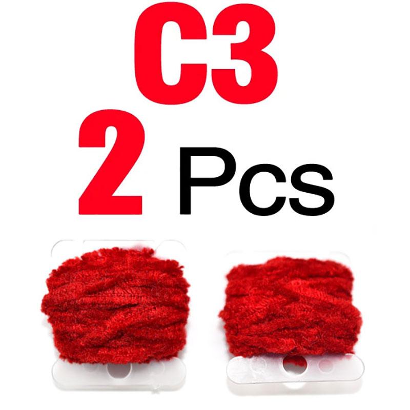 MNFT 2 Cards Woolly Bugger Tinsel Chenille - Hareline Fly Tying Material