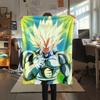 Vegeta Dragon Ball Pattern Flannel Blanket, High Quality Comfortable for All Seasons, Home Decor, Warmth and Comfort, Perfect for Gifts.