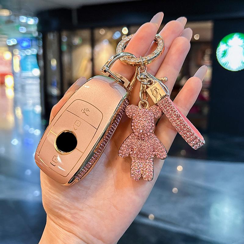For Mercedes Benz keycase C E A B S Class GLE GLA GLB GLC GLS AMG Car key bag exquisite durable car accessories Car Key Case