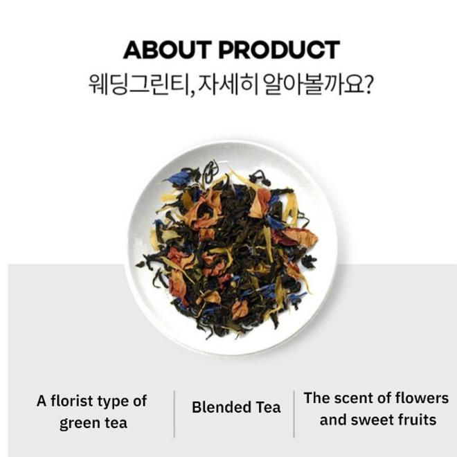 Koreanischer traditioneller Tee, Osulloc-Hochzeitsgrüntee (Blumiger grüner Tee, Teebeutel) 20 Stück