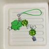 Bag Pendant Plant Phone Chain Four Leaf Grass Phone Charm Backpack Accessories Enhances Your Look with a Touch of Luck
