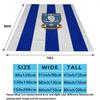 Sheffield Wednesday Druck Flanelldecke, Hohe Qualität, Bequem für alle Jahreszeiten, Heimdekoration, Wärme und Komfort, Perfekt für Weihnachtsgeschenke