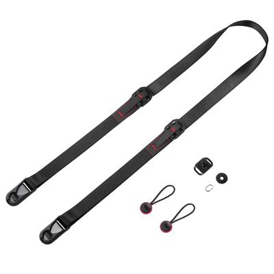 Cobby 20mm Wide Anchor Links Camera Strap for and Digital Adjustable with Quick Release Plate DSLR, Mirrorless, Cameras, (Black)