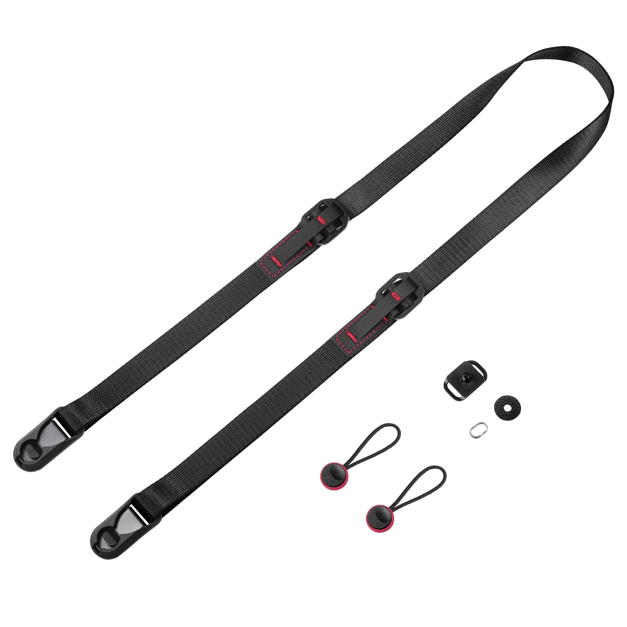 

Ремешок для камеры Cobby шириной 20 мм с анкерными креплениями для и цифровых камер, регулируемый, с быстросъемной площадкой, для зеркальных, беззеркальных камер, (черный) чёрный