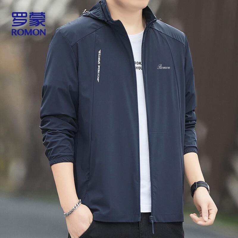 ROMON Men's Summer Sun Protection Hooded Jacket