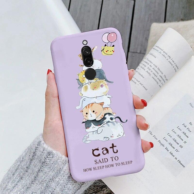 Silikoonist ümbris Redmi 8 8A Pro Redmi8 A kaitseümbris Pehme TPU armas multikas kass Owl Coque kotid jaoks Xiaomi Redmi 8 põrutuskindel telefoni ümbris taga kotid
