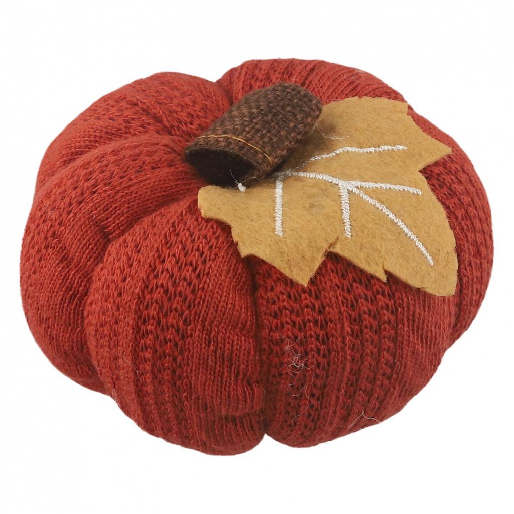 Soft Wool Fabric Decorative Pumpkins Knitted Pumpkin Ornaments