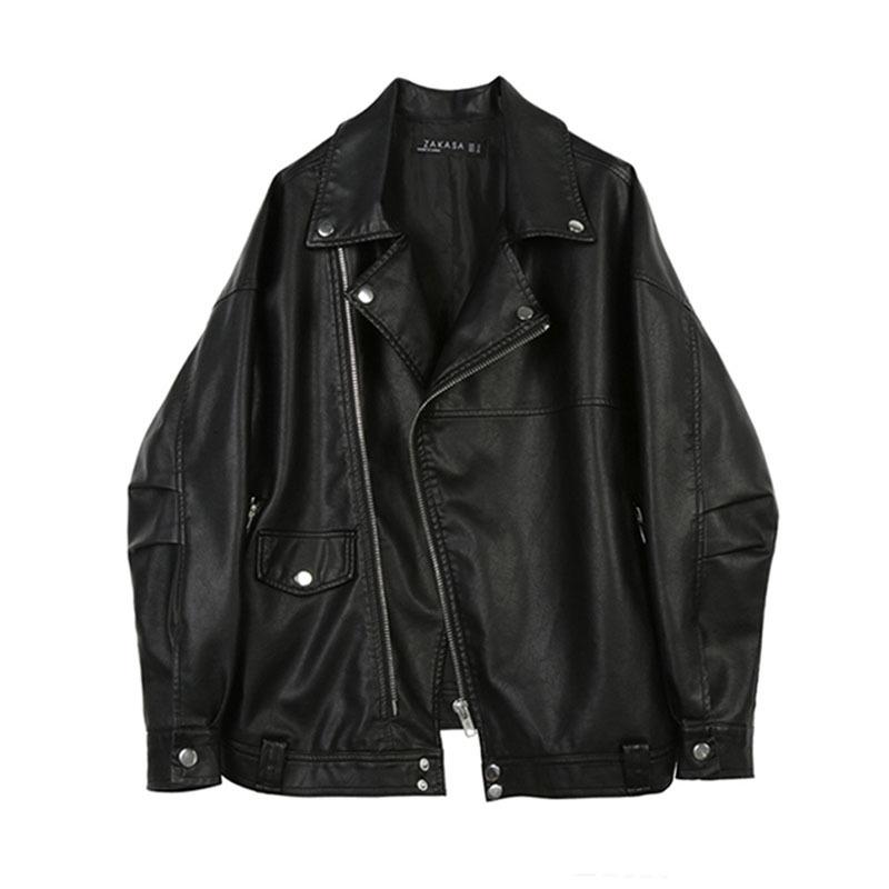 

Women s 2026 Autumn/Winter Plus Velvet Thickened Haining Leather Motorcycle Jacket M (55kg~65kg)