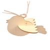 3 Stück Handgemachte DIY Vogelornamente Tiere Lustige Holz Vogel Dekoration 3D Kinder Bildungswerkzeuge Vogel zum Aufhängen Jubiläum