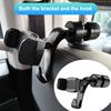Multifunctional Car Rear Seat Mobile Phone Holder&Tablet Mount With Hook Rotation Car Headrest Phone Bracket Support For Vehicle