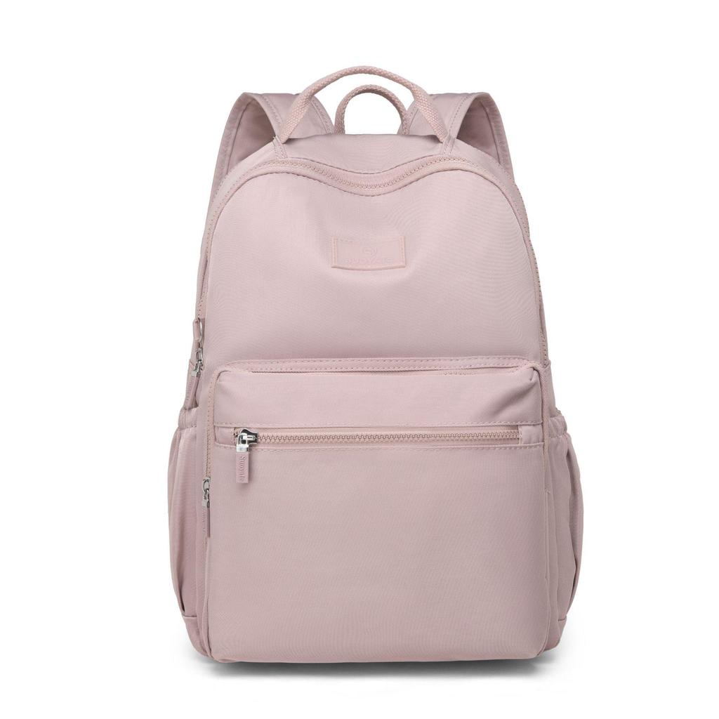 Large Capacity Unisex Splash-Proof Nylon Backpack: Travel, Casual, Fashionable, Suitcase Handle Compatible, School Bag