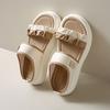French super fire with skirt sandals women's summer wear 2025 new soft-soled non-slip not tired feet beach cool slippers