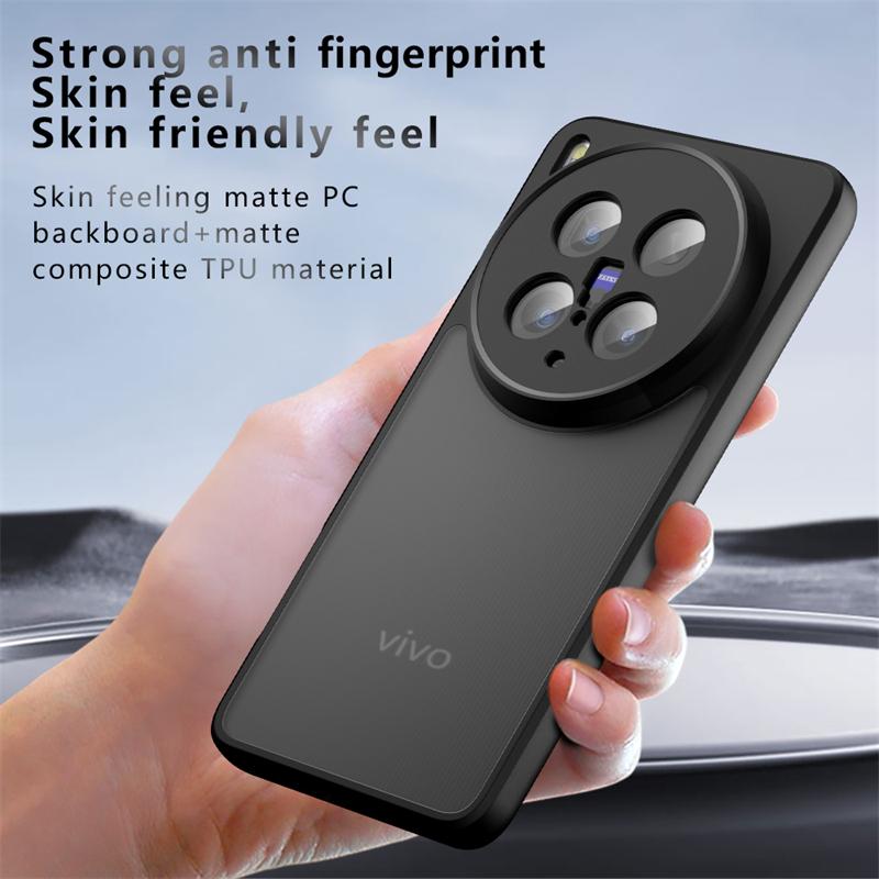 Translucent Matte Case For Vivo X200 Ultra Anti-knock Matte PC Back Cover Vivo X200 Ultra X200 Pro Case For Vivo X200 Ultra Case