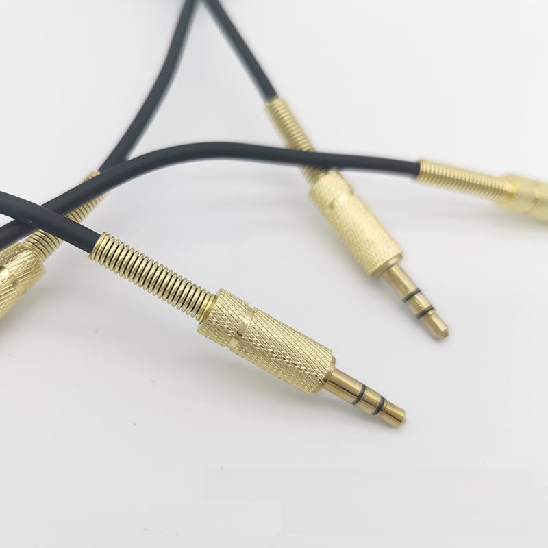 3.5mm Male To Male AUX Audio Cable, Headphone Adapter, Spring Extension, 3 Meters