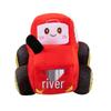 Cartoon Tractor Plush Toy Bedtime Comfort Pillow for Kids