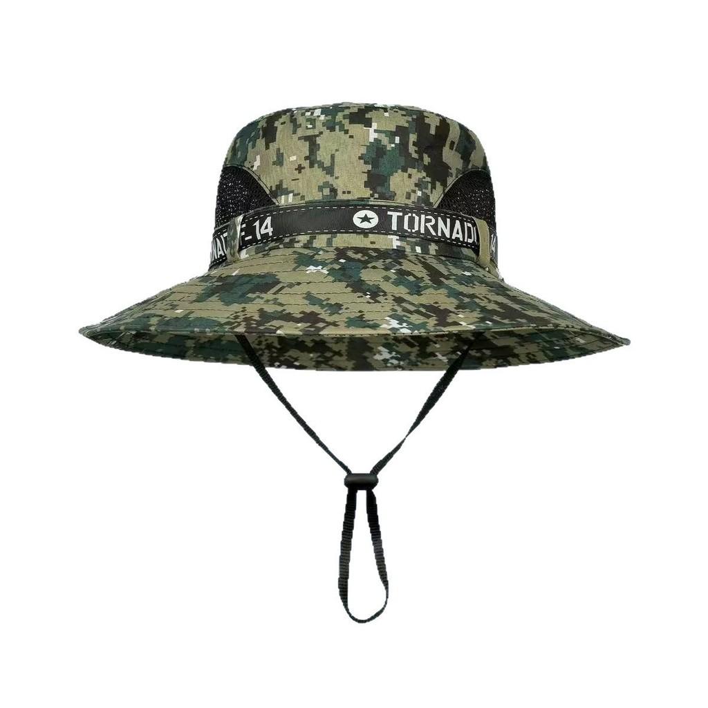 Camouflage Fisherman Hat With Wide Brim For Men Summer Sun Protection And Breathability