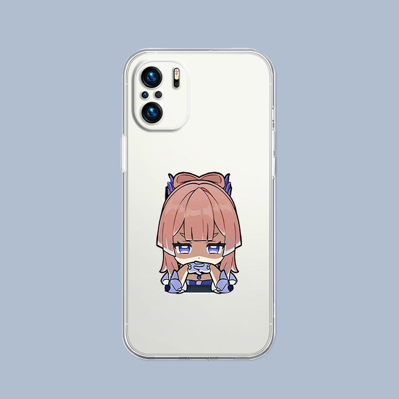 Kawaii Cartoon Genshin Impact Phone Case For Xiaomi Redmi Note 15 14 5G 13 12 10 11 Pro Plus 4G 14C 13C 12C Soft TPU Gift Cover