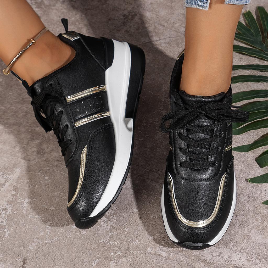 Women's Sports Casual Shoes Fashion Slope Heel Thick Sole Large Size Casual Sports