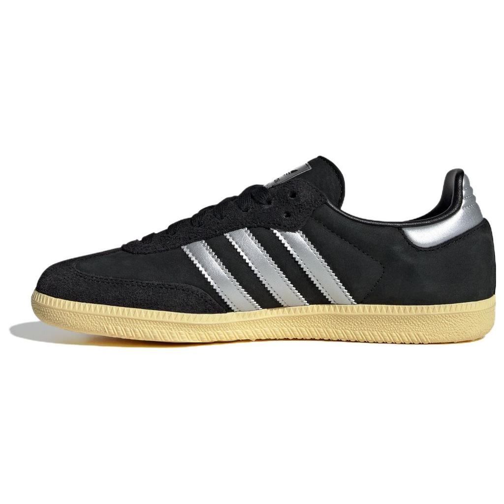 adidas Samba OG Black Almost Yellow Women Sneakers Core-Black Matte-Silver IE8128