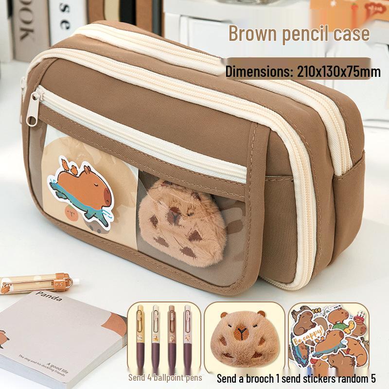 

Пенал Капибара – Большой, Высококачественный Пенал для Девочек Начальной и Средней Школы