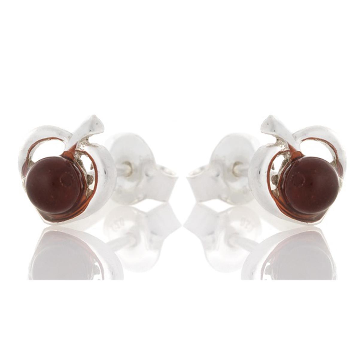 

Les Trésors De Lily [R5551] - Серебряные серьги ручной работы Вдохновение серебристо-зеленые (родий) - 8x7мм