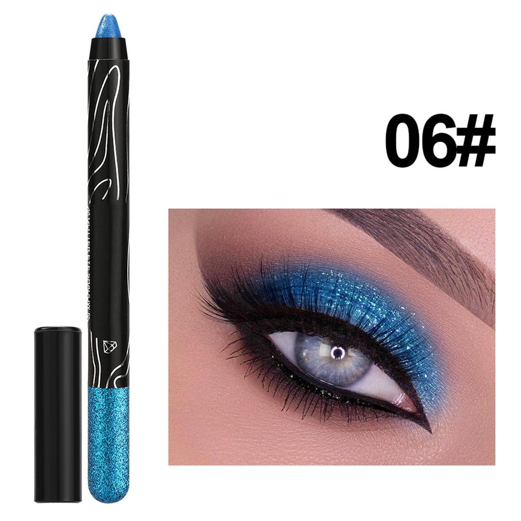 Waterproof Shimmer Eyeshadow Pen with Glitter and Pearlescent Finishes for Long Lasting Sparkly Eye Makeup