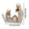 Resin Nativity Set Adorable Desktop Display for Christmas Easter Hanukkah Thanksgiving and Father's Day