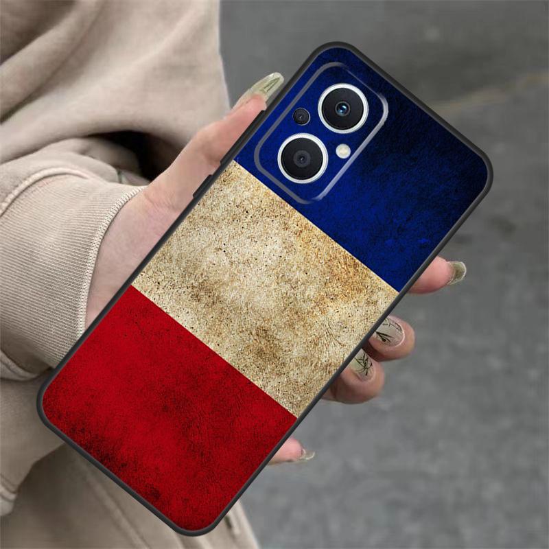 France National Flag Case For OPPO Reno 14 12 11 10 13 Pro 14F 13F 12F 11F 8 7 Lite OPPO Find X9 X8 X6 Pro Cover