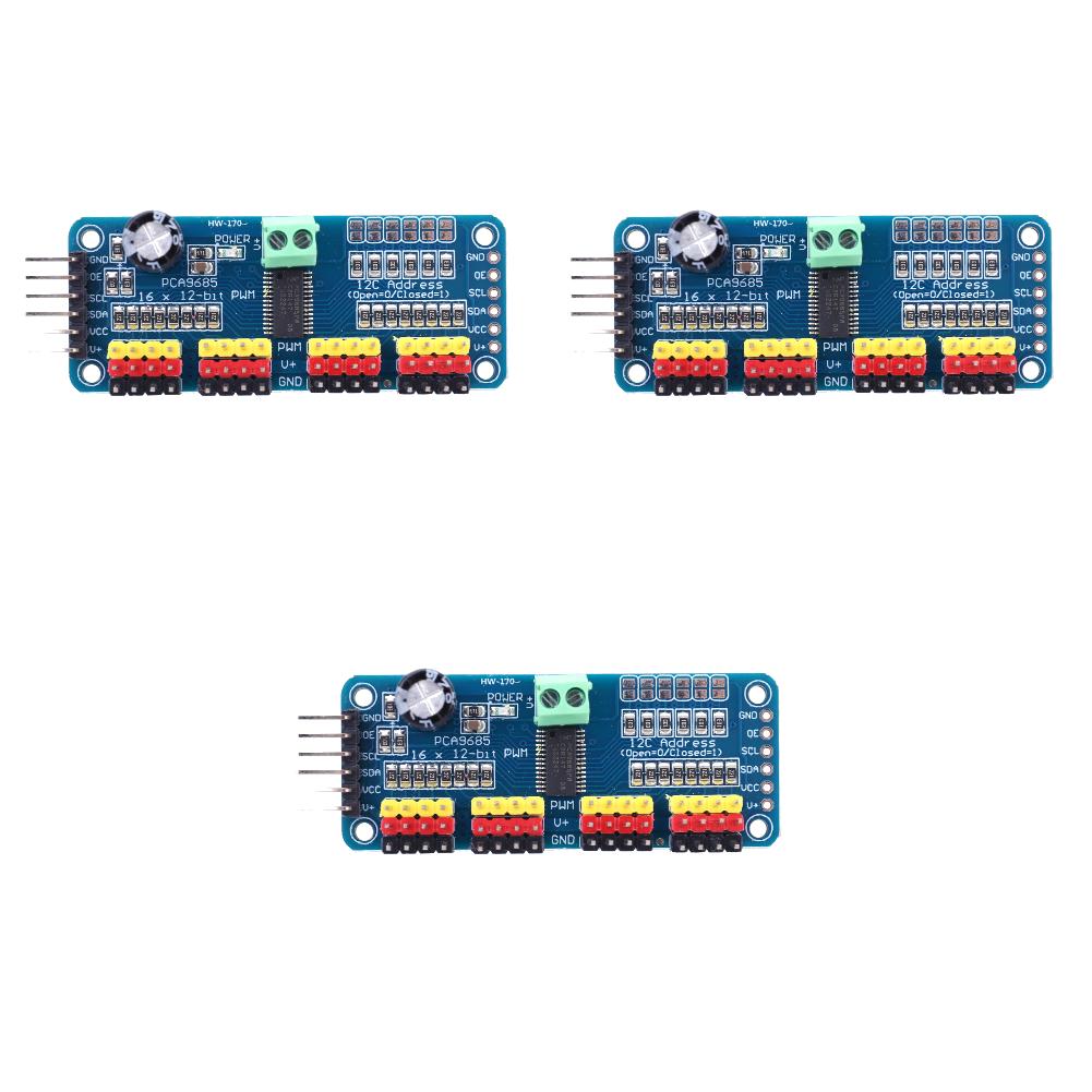 10-1PC 16 Channel 12-Bit PWM Servo Driver Board Module for Arduino Robot/ Raspberry Pi PCA9685 Controller Module IIC Interface