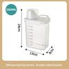 Airtight Laundry Detergent Dispenser Easy to Clean Clear Washing Powder Liquid Holder with Lid for Household Laundry Organization