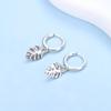 Original 925 Silver Hoop Earrings Crystal Love Heart Star Drop Earring Pendant Earings For Women Gift Luxury Jewelry