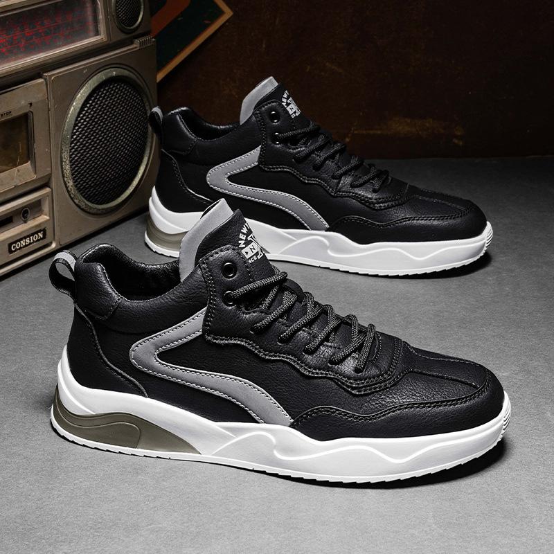 

Мужская обувь на новых бархатных спортивных досках обувь из микрофибры кожаная поверхность средняя помощь повседневная теплая универсальная рабочая доска обувь модная мужская обувь 44