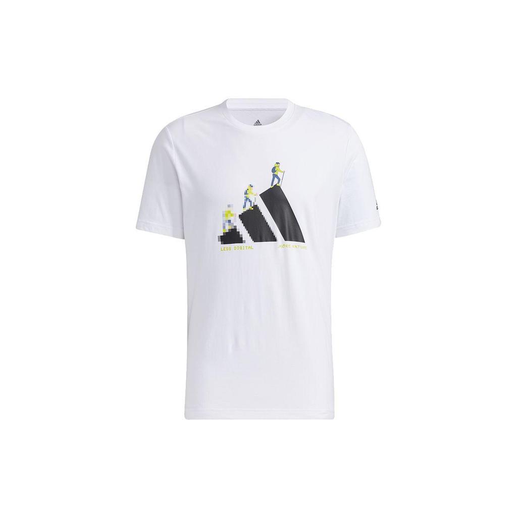 adidas Men's More Outdoor Graphic T-Shirt White GN7321