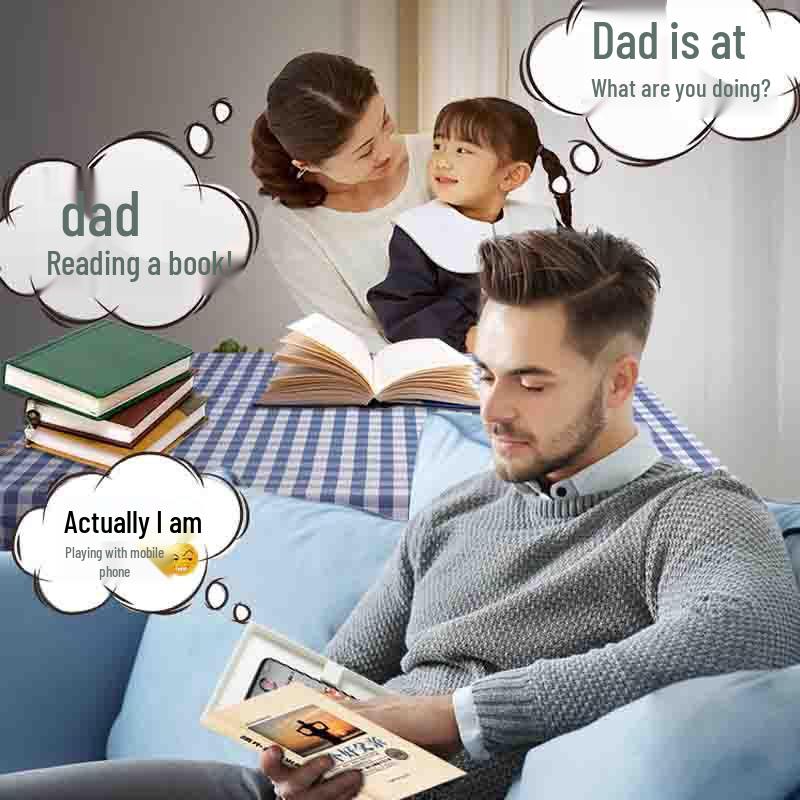 Nuovo Porta Telefono Nascosto e Supporto a Libro Finto: Copertina Personalizzabile, Portatile, Multifunzionale