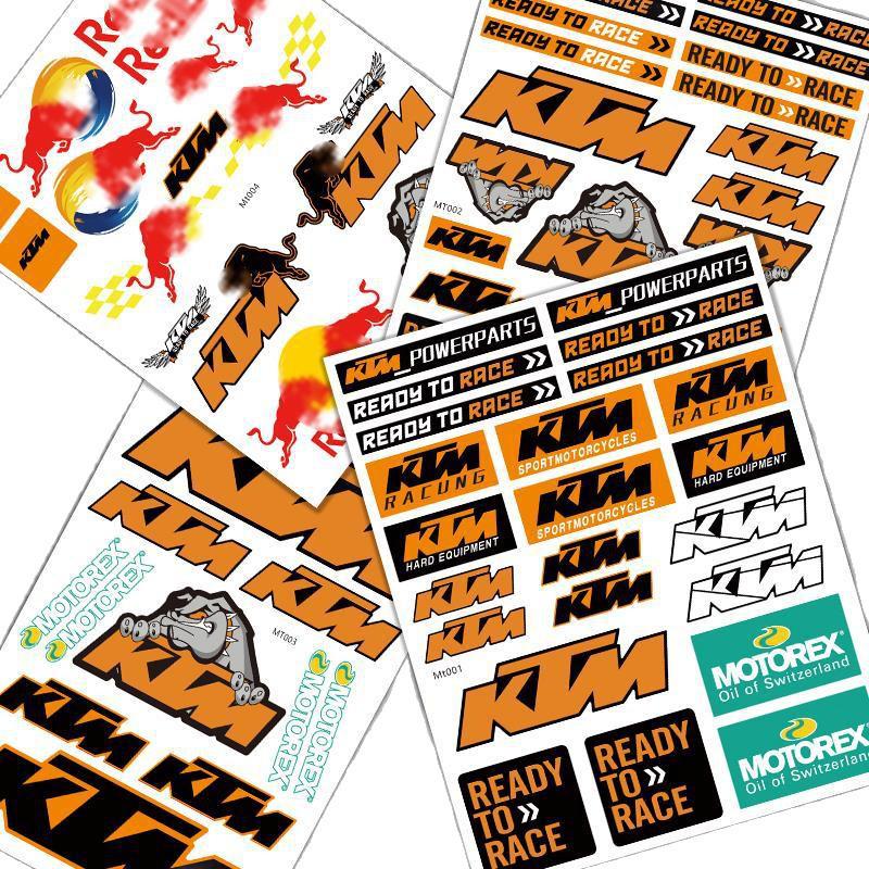 Vodotěsné samolepky na motocykl a helmu KTM 390/790 Duke
