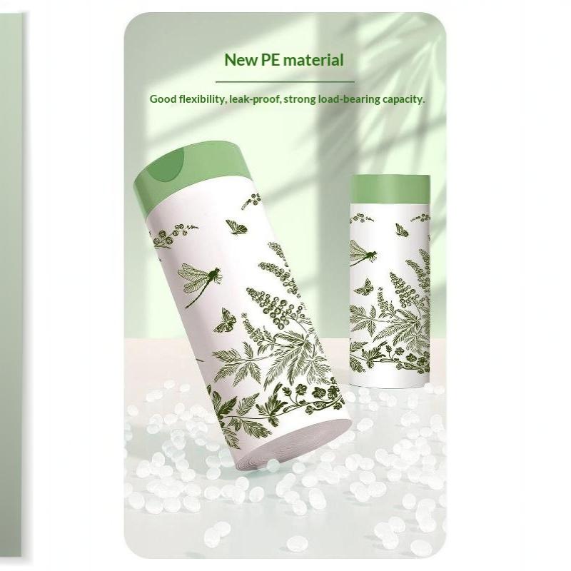 10/50Pcs Drawstring Trash Bags With Mugwort Scent Extra Thick Tear Resistant For Kitchen Bathroom Daily Use