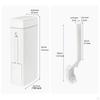 Bathroom Trash Can with Toilet Brush, Garbage Organizer, Cleaning, Easy To Use, Narrow