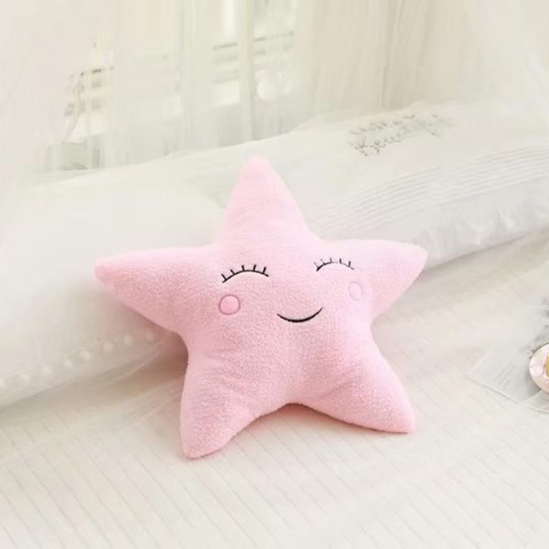INS Starry Sky Series Throw Pillow | Plush Cloud, Moon, Raindrop, and Star Sofa Cushions for Children's Room Decor